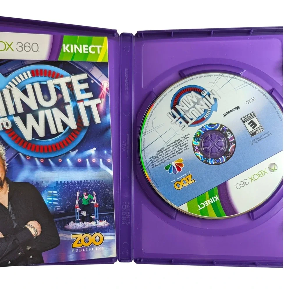 Minute to Win It Xbox 360 Kinect Guy Fieri Game Show Zoo Publishing